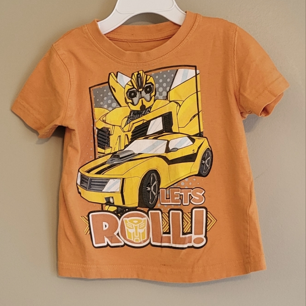 Transformers orange/yellow tee shirt